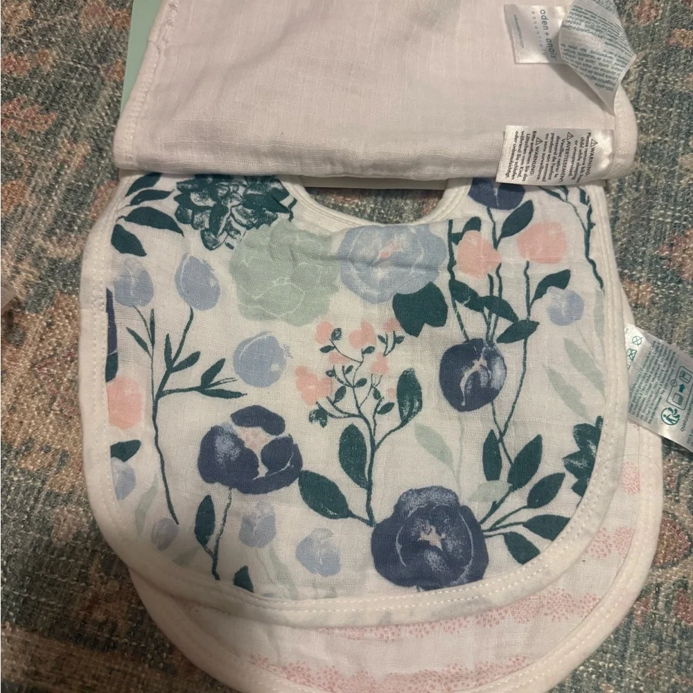 Baby girl accessories and bibs